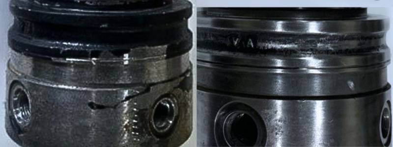 Hydraulic Center Swivel Joint Seal Fit Repair with DURA-BIDE_68 vs. Industrial Hard Chrome Plating